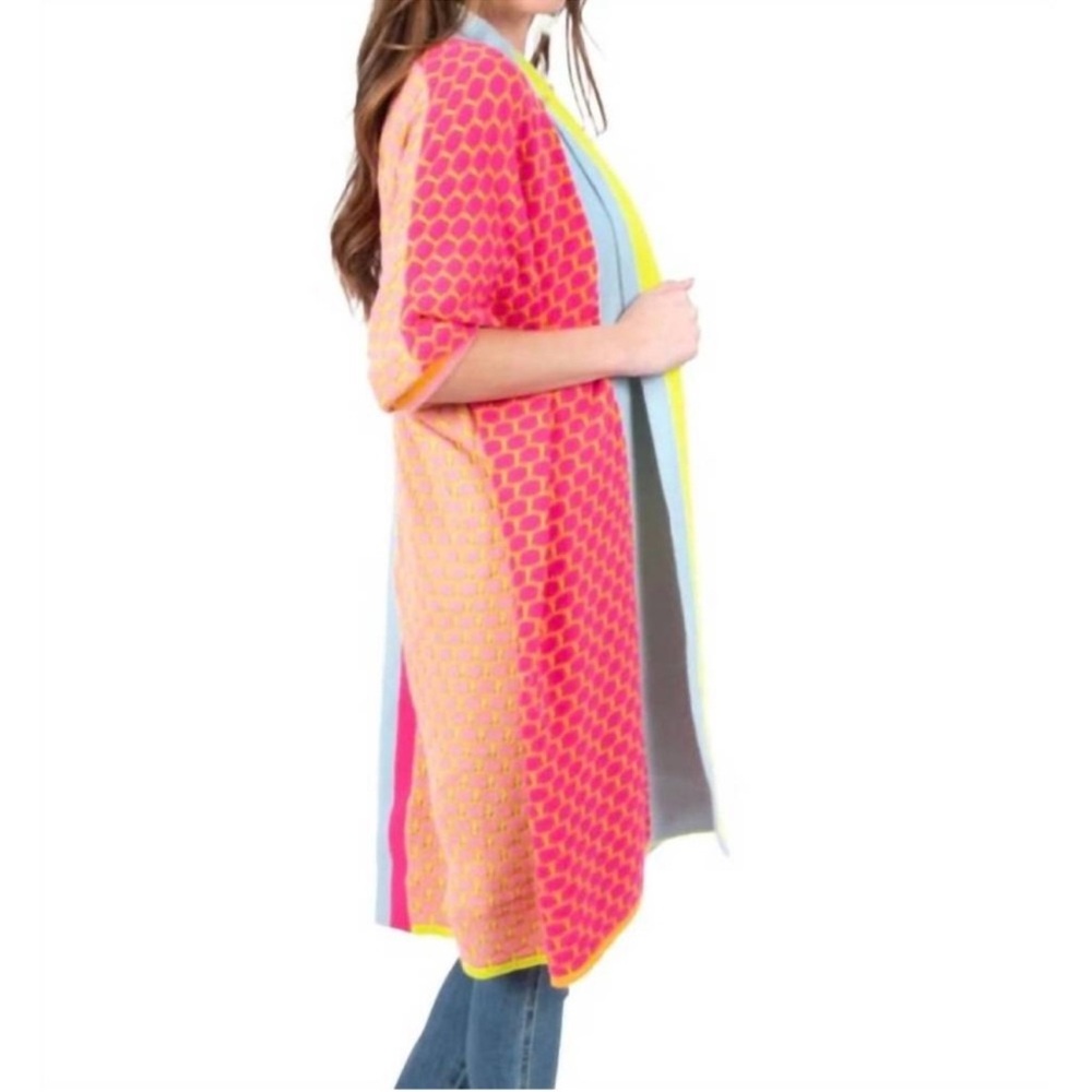 NWT Emily McCarthy Demi Duster Party Mix Sweater Cardigan 
Women’s Size X-Small - Picture 3 of 9